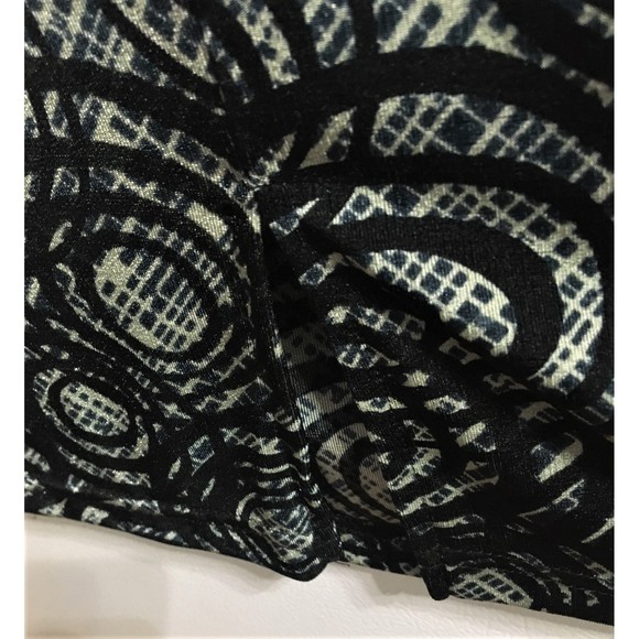 Kathy Ireland Black and Grey Midi Skirt Women's Small - Picture 4 of 5